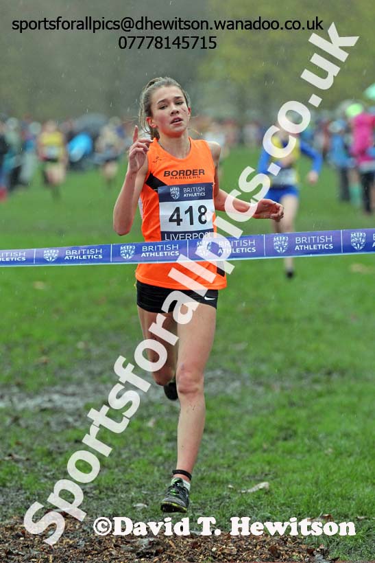 Girls under-15s, British Athletics Liverpool Cross Challenge, Sefton Park, Liverpool. Photo: David T. Hewitson/Sports for All Pics
